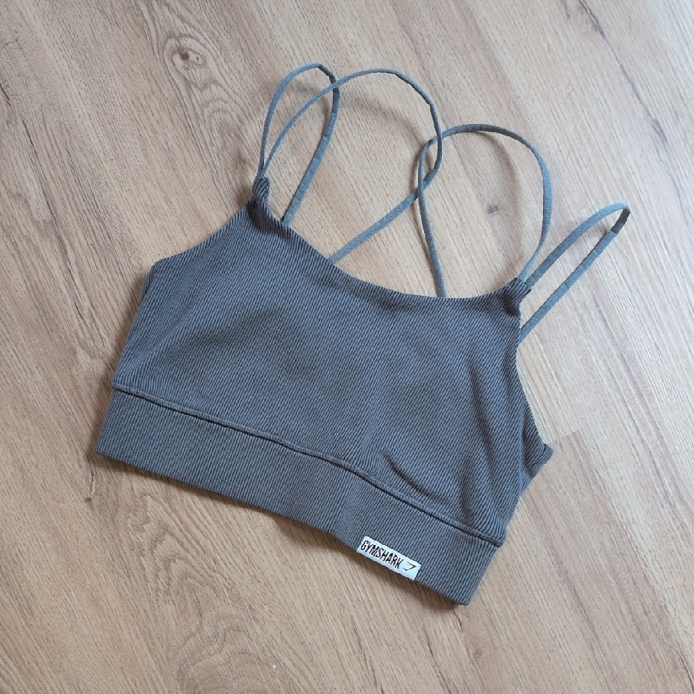 Gymshark Strappy Ribbed Sports Bra Medium